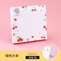 夏季水果便利贴粘性强可爱韩版卡通简约日系学生索引标签纸