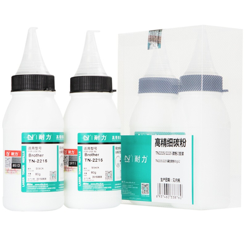耐力(NIKO) NTN2215/2225碳粉墨粉 2支装 (适用兄弟HL-2240/2250DN/联想)高清大图