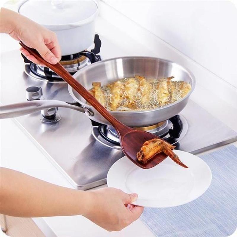 木色不粘锅木斜铲炒菜专用饭铲厨房用品木质长柄炒菜木铲子厨具锅铲炒