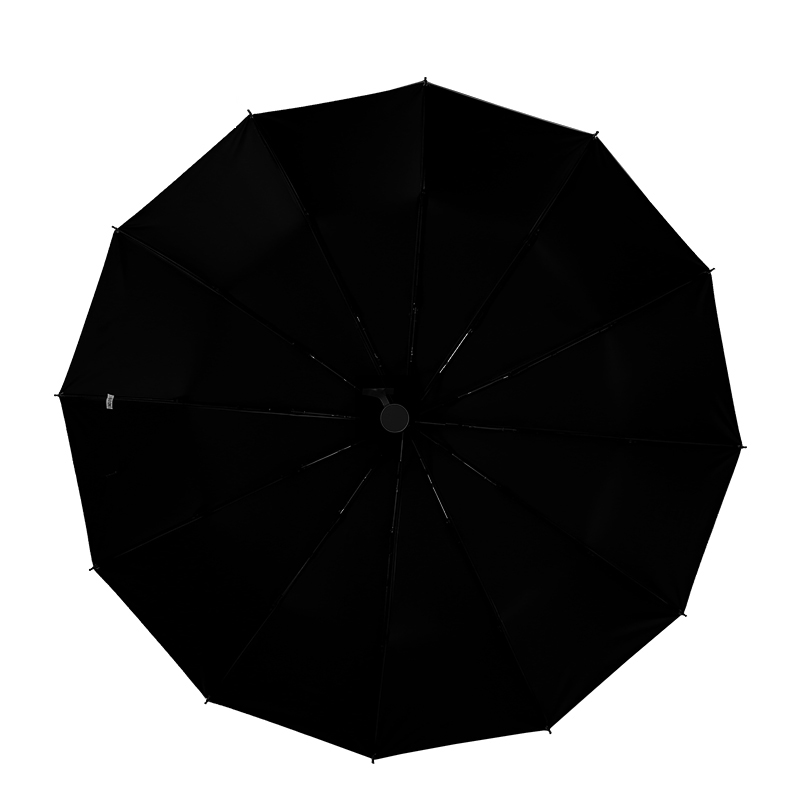 三极户外(Tri-Polar) TP7033全自动三折12骨双层黑胶 星空黑 伞高清大图