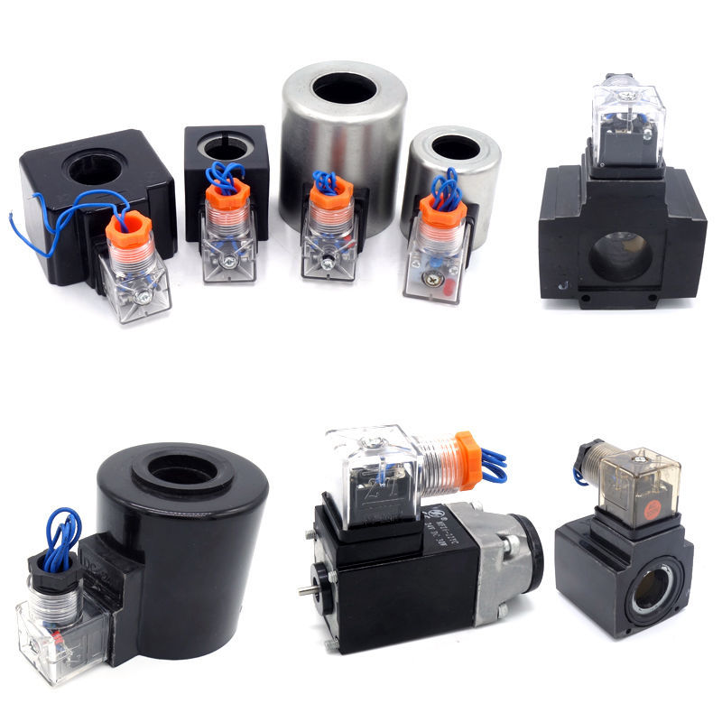 油研电磁阀线圈dsg-02华德电磁铁mfz-37yc插头电磁换向阀液压系统 02