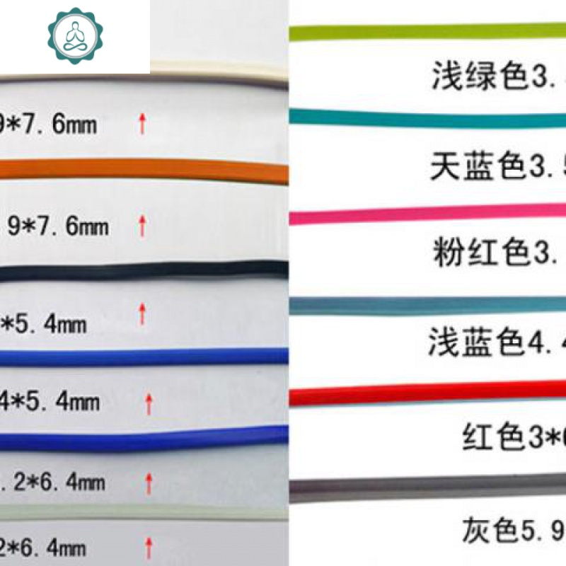 玻璃保鲜盒不锈钢塑料饭盒盖子内密封圈硅胶条圆形长方形配件通。 封后 紫色3*6mm(一米)