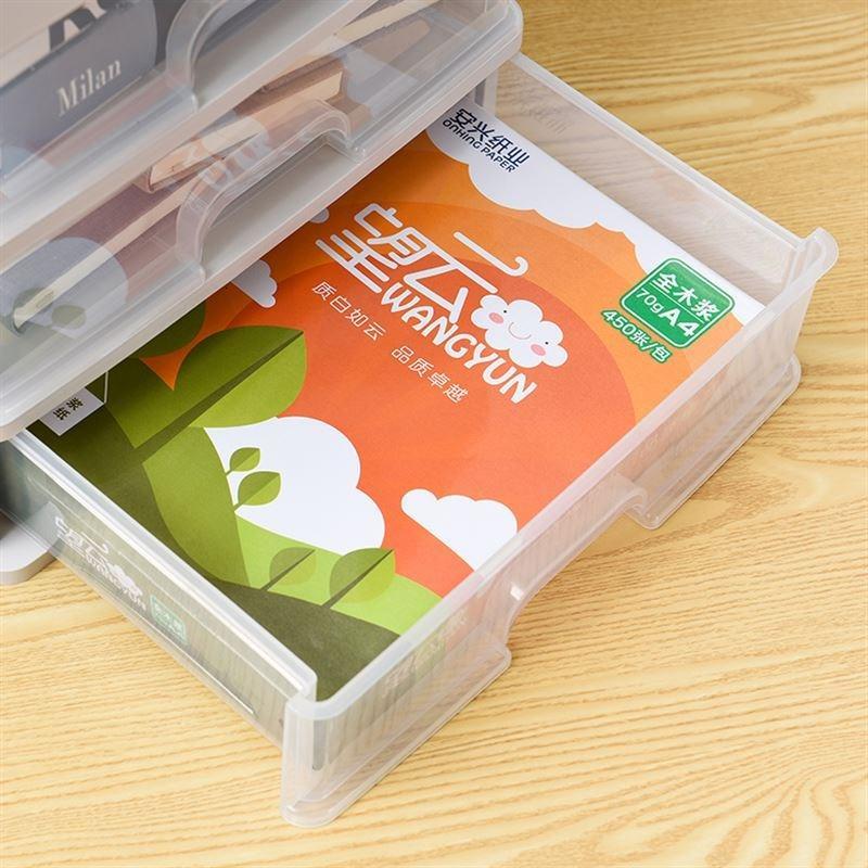 首饰盒子皮筋韩式床边化妆品收纳盒护肤卫生巾台面收纳盒