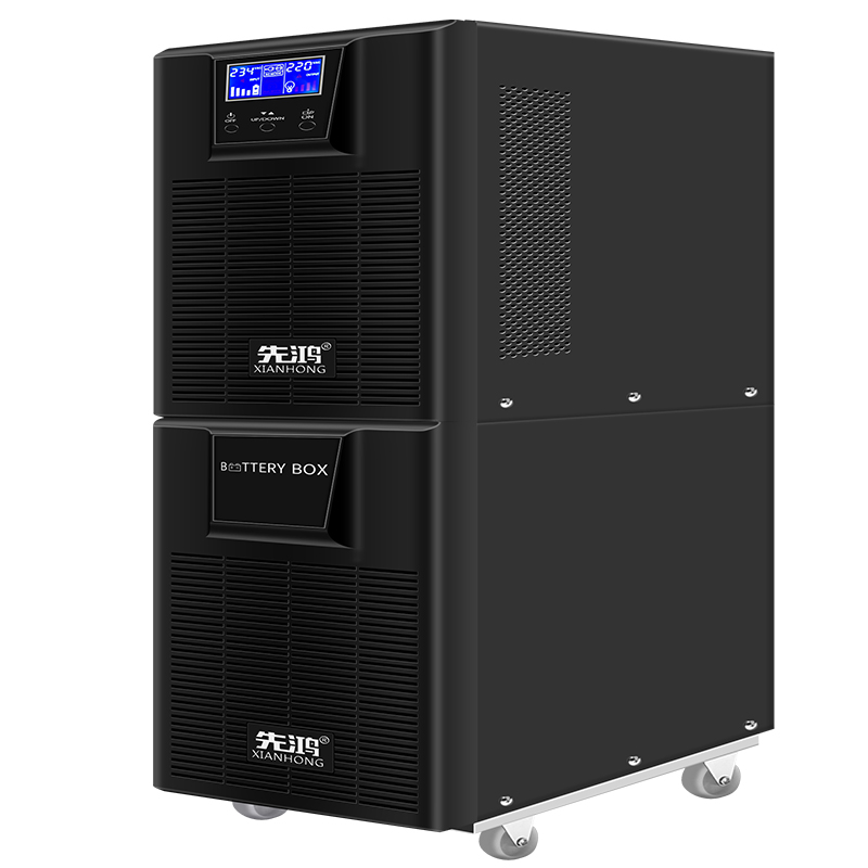 先鸿ups不间断电源6KVA/5400W内置电池标准机电脑机房服务器 断电续航高清大图