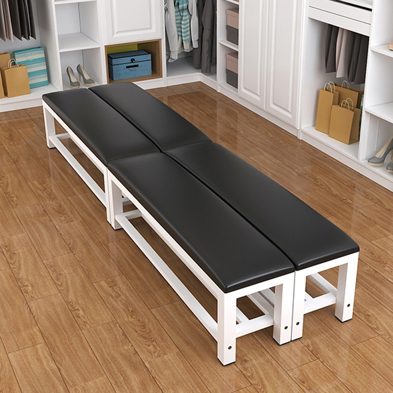 创世人 健身房长条凳子软包床尾凳更衣室沙发凳试换鞋凳现代简约浴室长凳高清大图