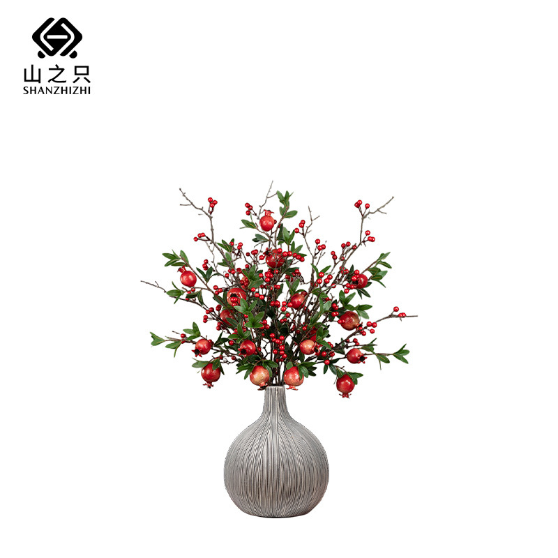 山之只 仿真石榴花 MZ0111 个