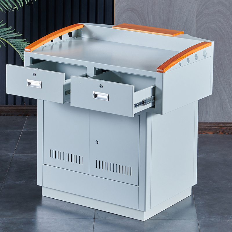 创世人简约多媒体讲台钢制演讲台电教中控多功能学校老师教师教室讲台