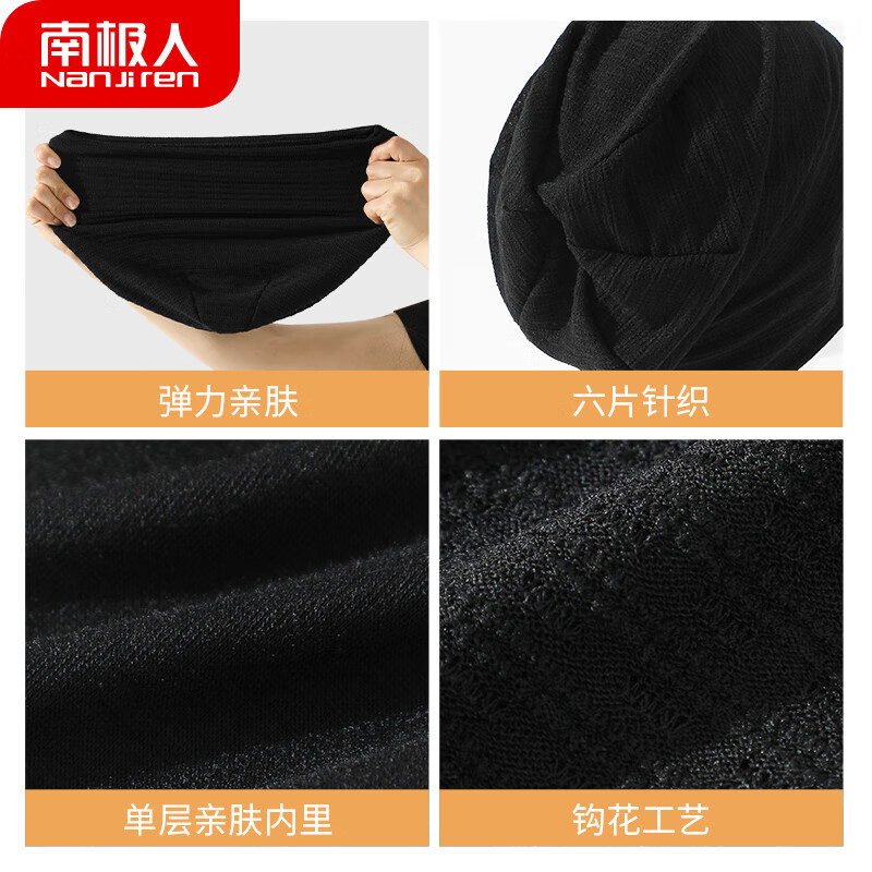 南极人 春秋薄款包头帽 N2E3X829273 均码(28*27cm)颜色黑色高清大图