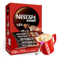 [送咖啡杯]Nestle/雀巢咖啡1+2原味90条 三合一速溶咖啡粉1350g礼盒 提神冲饮饮料学生早餐