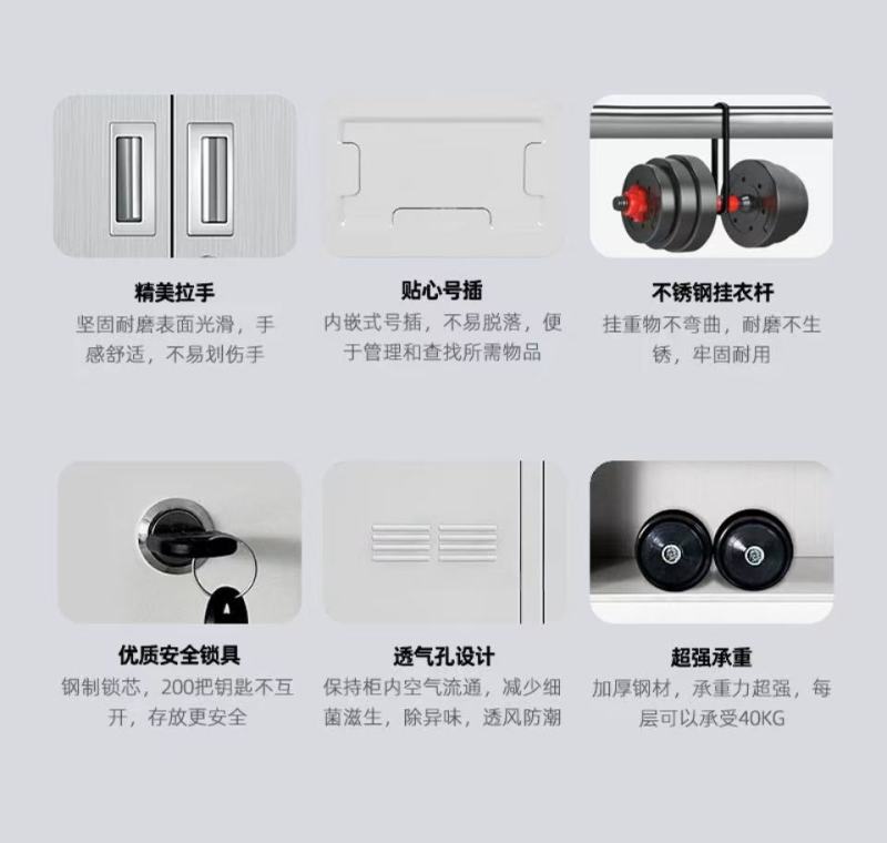 哈御木坊可定制两门更衣柜文件柜900*400*1850mm/个高清大图