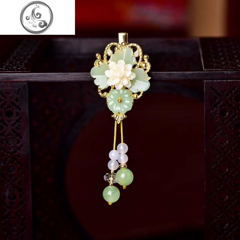 民族风发夹边夹复古风发卡夹子顶夹头饰后脑勺古装汉服饰品小清新jimi