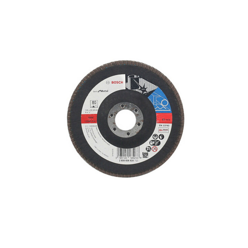 博世(Bosch) 千叶砂磨轮(不锈钢顶及型)125mm60目 货期5-10天高清大图