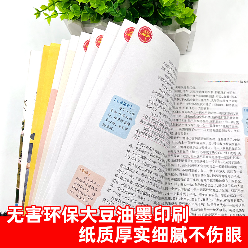 骆驼祥子 [正版]骆驼祥子原著老舍经典作品全集人教版小学生三四五六年级必读课外书籍寒假阅读经典儿童文学世界名著小说故事畅高清大图