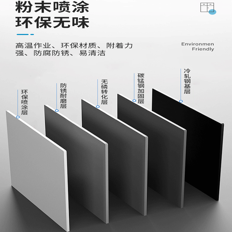 易企采 偏五斗矮柜纯白色 文件柜办公室铁皮矮柜财务带锁资料柜抽屉储物柜工具收纳柜高清大图