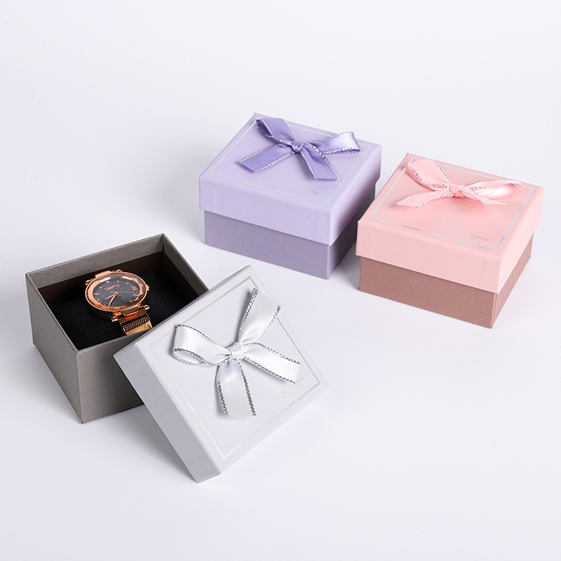 墨轩手表收纳蝴蝶结礼品盒学生女情人节便携送礼首饰盒时尚伴手小礼盒