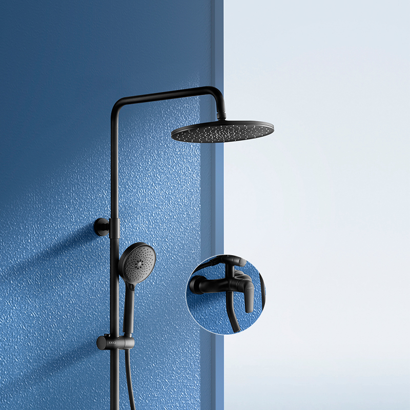 法恩莎卫浴 淋浴套装冷热家用可调节龙头铜淋雨喷头f2m8827cp花洒