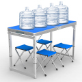 大迈120*60cm高硬度铝合金方管折叠桌椅套装(一桌四椅) 10件起订支持定制