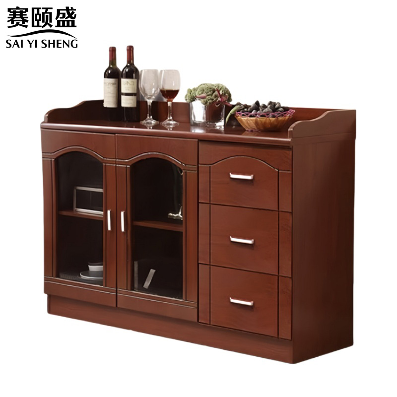 赛颐盛实木矮柜茶水柜1200*400*850mm台高清大图