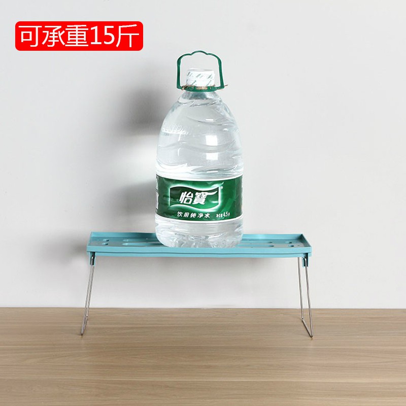 可折叠落地厨房置物架浴室收纳架调料架家用浴室台面杂物架沥水架收纳层架 三维工匠高清大图