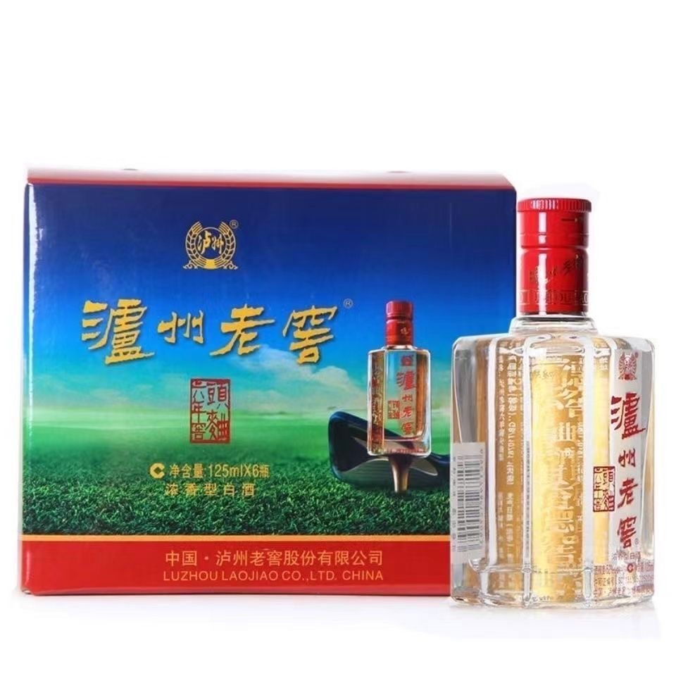 泸州老窖 六年窖头曲45度125ml*6瓶 浓香型纯粮白酒自斟自饮高清大图