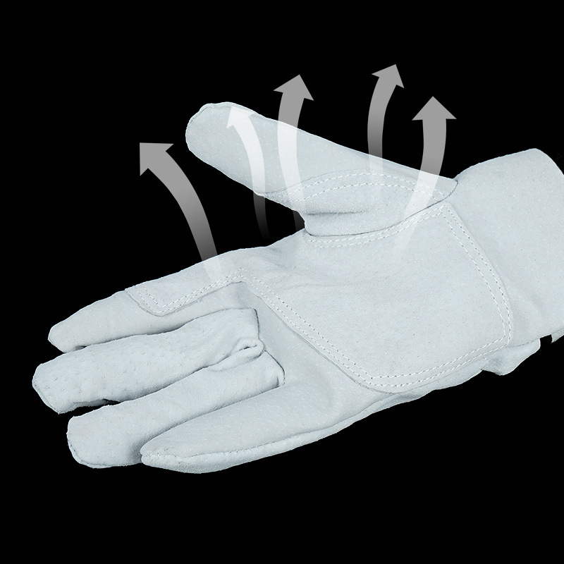 银色nobana户外烧烤手套透气防烫bbq厨房烘焙隔热工地用耐磨防护手套