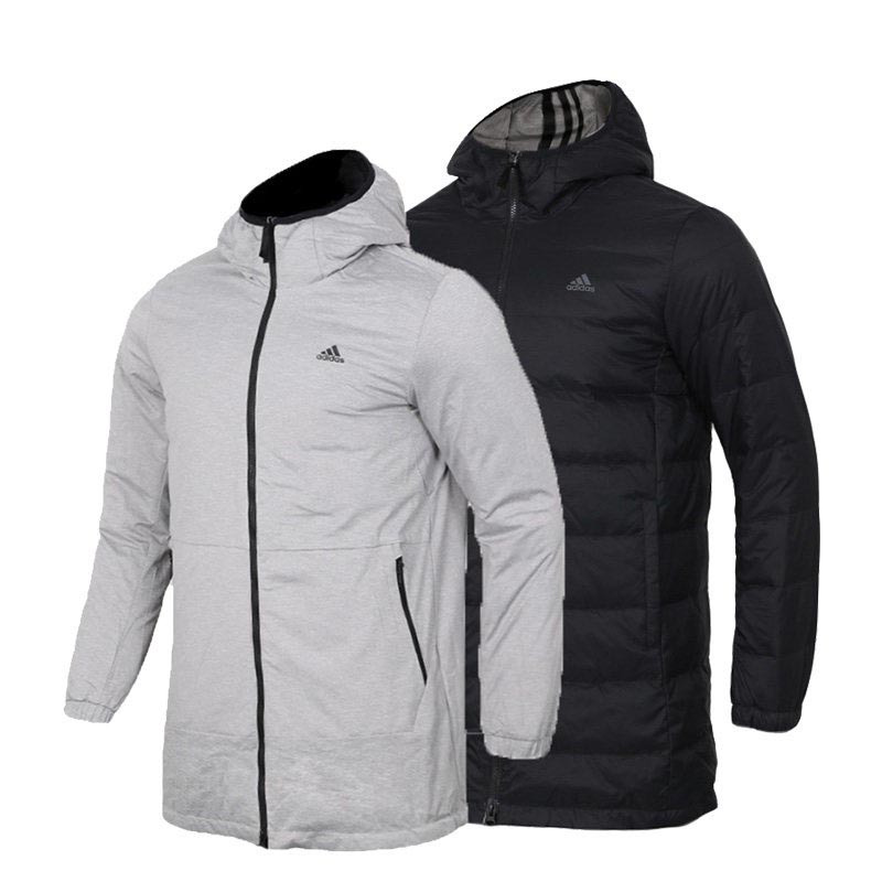 阿迪达斯(adidas)2018冬季新款男子连帽休闲舒适保暖羽绒服外套DM1936