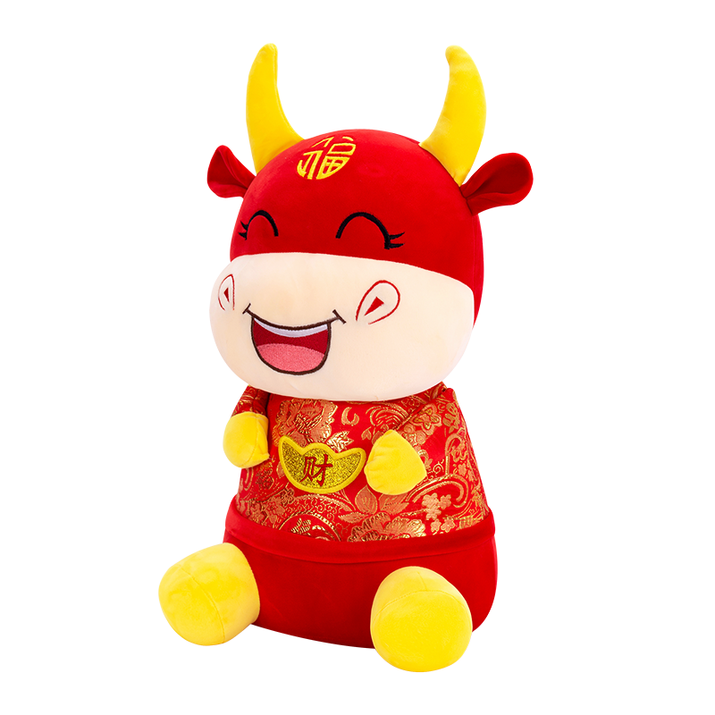 发财牛毛绒玩具40CM
