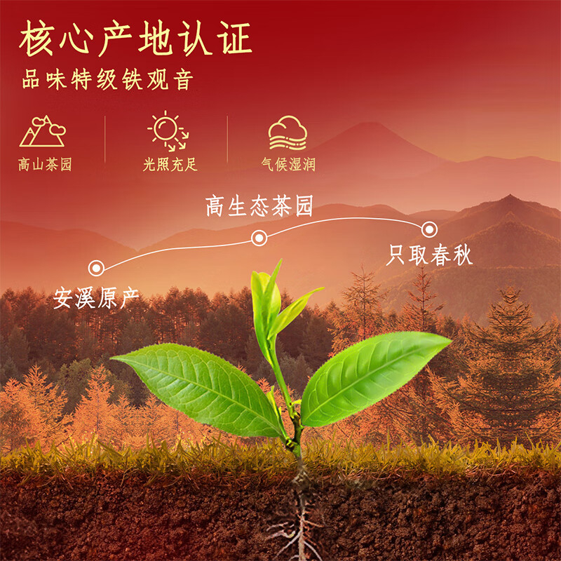忆江南 特级铁观音茶叶礼盒送人360g清香型送礼送父母长辈礼物福至高清大图