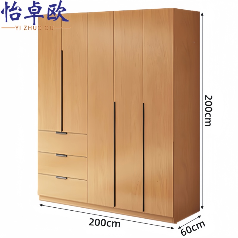 怡卓欧实木衣橱高清大图