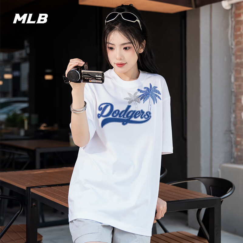 MLB t恤女运动短袖男复古上衣 3ATSX0343-07WHS