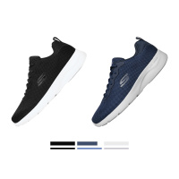 Skechers斯凯奇官方男子轻便休闲运动鞋时尚绑带舒适缓震跑步鞋 58362