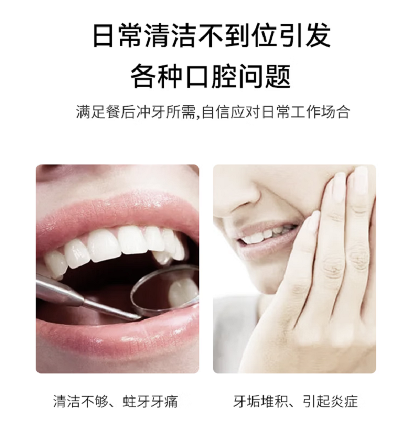 塞尔兰斯(Sayrelances)SLS-Q1 智能冲牙器 SLS-Q1(支持鸿蒙智联) 白色高清大图