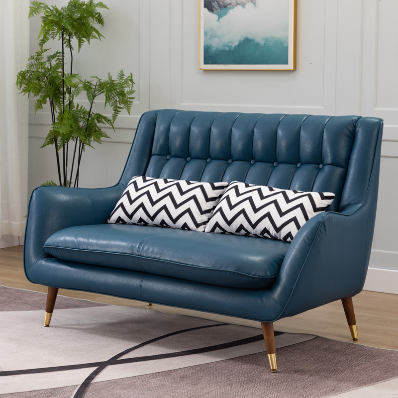 皮小沙发单人客厅