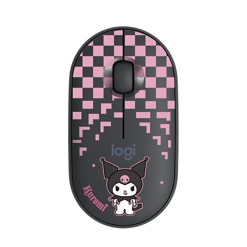 罗技(Logitech) LOGITECH PEBBLE无线鼠标 酷洛米联名款-棋盘高清大图