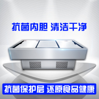 华美(Huamei)2.5米商用卧式展示柜 海鲜市场菜场大容量卧式冰柜 超市冷柜岛柜海鲜岛柜-HD-2500SA