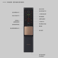 三星(SAMSUNG)智能锁 家用防盗门锁 指纹锁 密码锁 电子门锁 SHP-DR708 黑金色