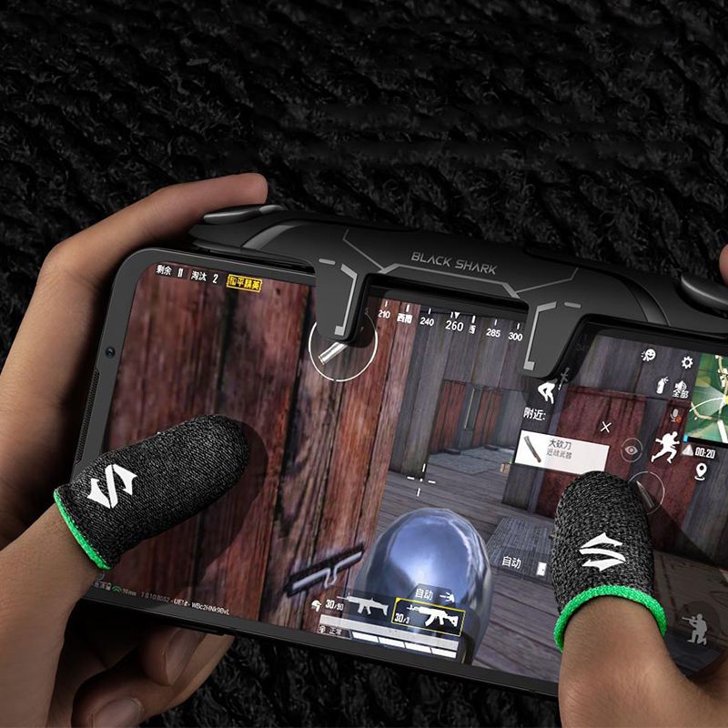 黑鲨电竞指套吃鸡手指套0.25游戏防汗防滑超薄拇指套电竞王者手套 [飞