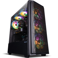 攀升 锐龙 六核十二线程R5 2600/RX590 8G 游戏型 AMD主机 吃鸡主机 3A平台高配游戏主机 组装机 台式机 电脑主机整机