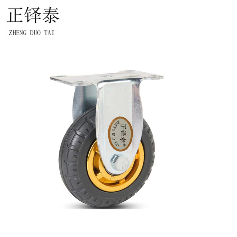 正铎泰 橡胶静音定向轮3寸75mm / 个 3寸75mm