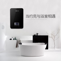 YORK约克即热式电热水器YK-F2A黑微电脑式恒温家用速热厨宝淋浴两用热水器 8800W