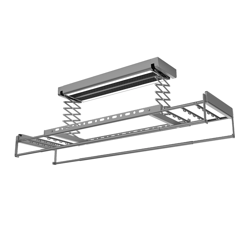 飞雕星空灰电动晾衣架S2环形杆1.25米超大承重碳钢材质智能升降设计高清大图