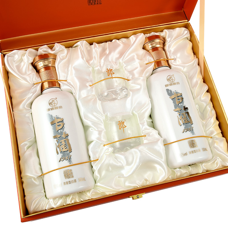 郎酒古蔺1987澄心吉祥52度500ml2瓶浓香型高度白酒礼盒装