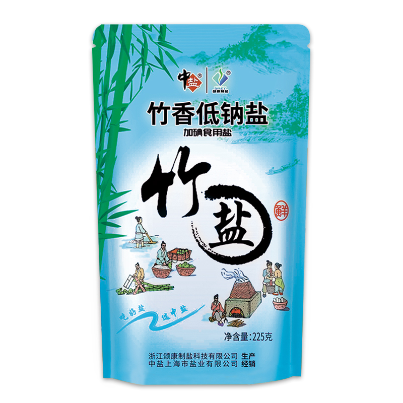 中盐 竹香低钠盐 225g/袋