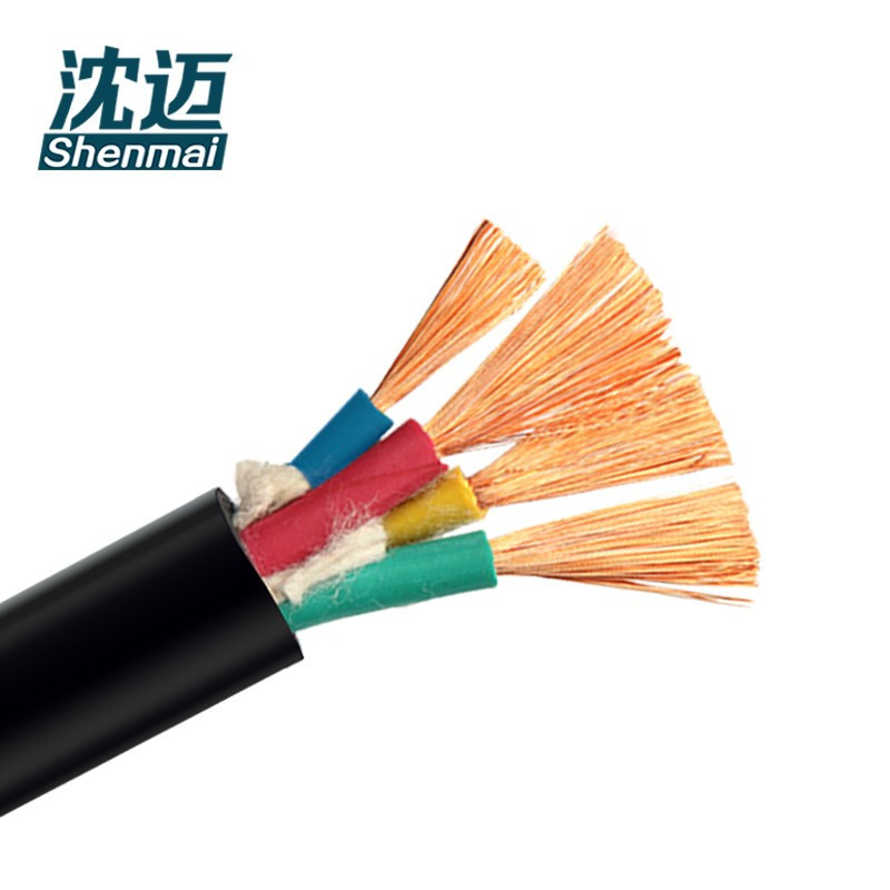 沈迈 铜芯橡套软电缆 YC-3*120+1*35mm² /米高清大图