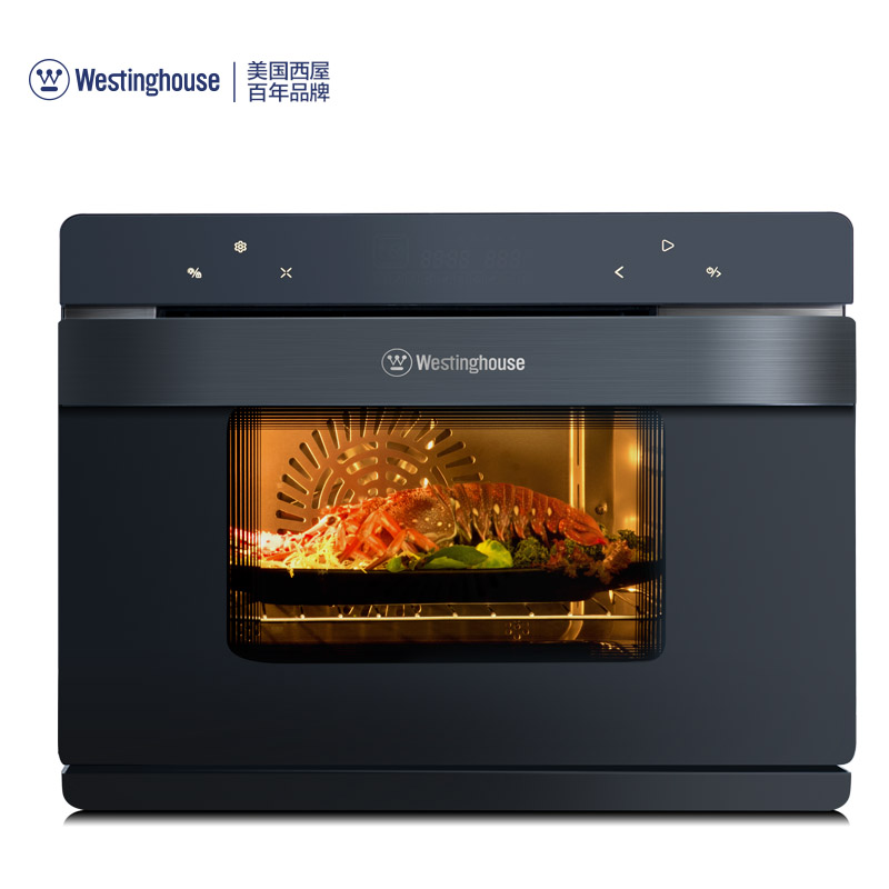 西屋(westinghouse)蒸汽电烤箱 家用台式多功能 烤箱蒸烤二合一 蒸烤