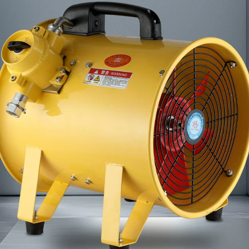 手提式防爆风机 8寸 AC220V 2800r/min 配风机接风管 200mm*15m(10m+5m)1台高清大图
