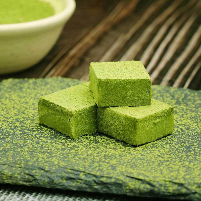 日式抹茶生巧克力手工松露迷你75g盒装零食生日抹茶味