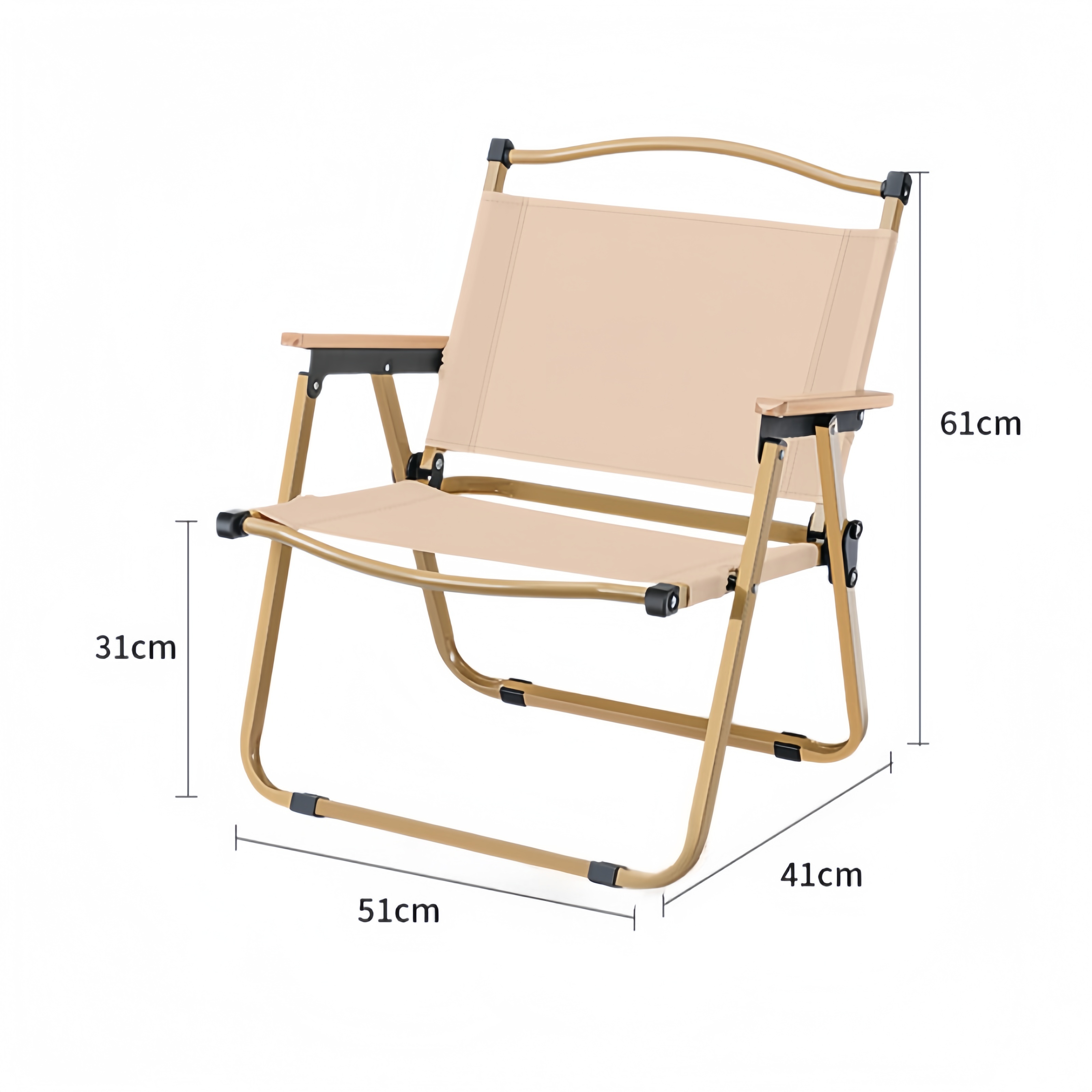 珂攸洋露营椅 卡其色51*41*61cm个