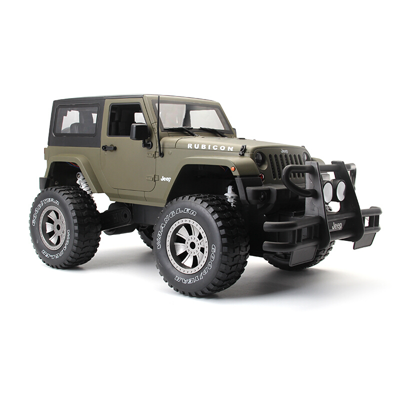 吉普军车大号越野车战地吉普18牧马人电动遥控充电男孩玩具