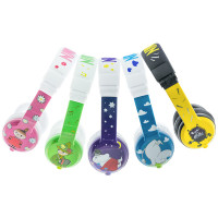 buddyPHONES MOOMIN儿童专用耳机头戴式英语听力学习视频通话有线耳机正版可爱卡通漫画小孩生日礼物 紫色